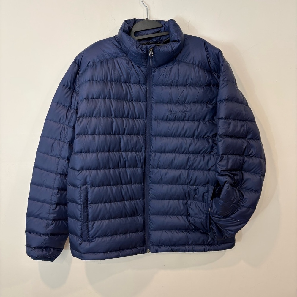 Marmot Men's Azos Down Jacket 700 Fill Arctic Navy sz XL